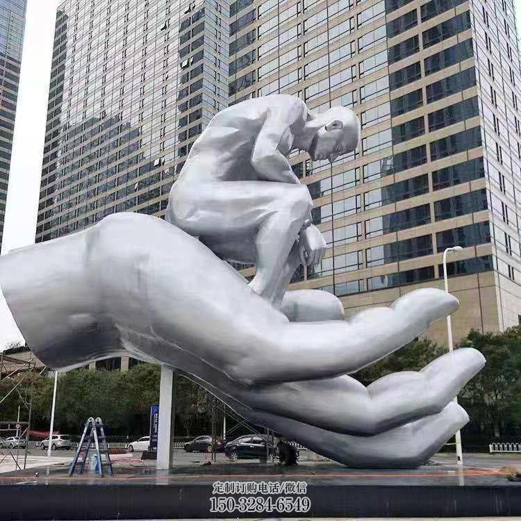 沉思者雕塑,景观雕塑,手托人物雕塑厂家提供 沉思者雕塑,景观雕塑,手托人物雕塑厂家提供